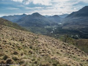 Beinn Fhionnlaidh Glen Creran from bealach Gleann na h-lola