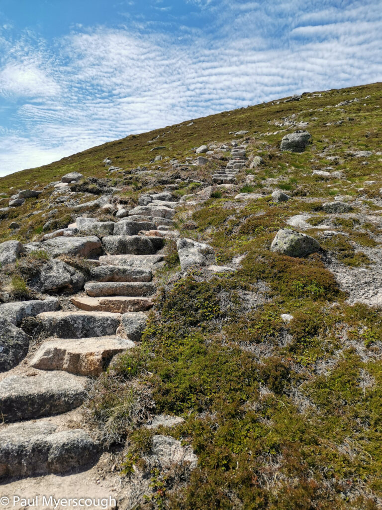 Steps on Carn a' Mhaim