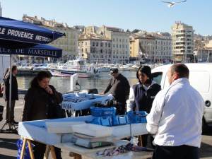 Fish stalls at Vieille Port
