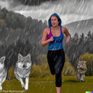 AI generated, Dall-e, running