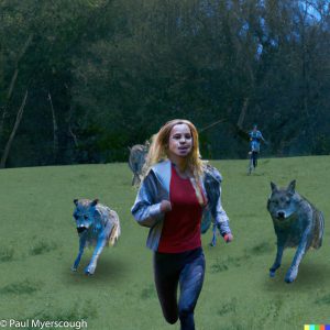 AI generated, Dall-e, running